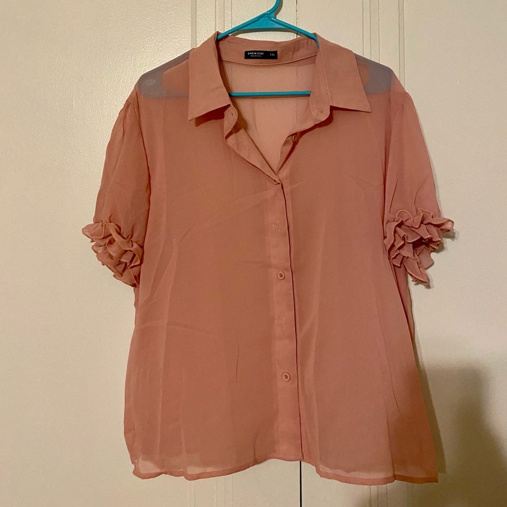 Sheer Pink Blouse
